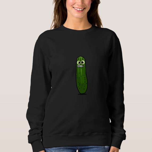 Sudadera Grinning Pickle Face (Anverso)