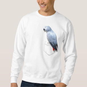 Sudadera Gris africano en su bolsillo