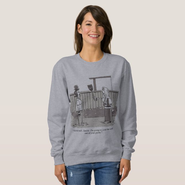 Sudadera gris de mujeres Evil Perm (Anverso completo)