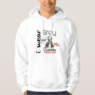 Sudadera Gris del desgaste de la diabetes I para MÍ 43