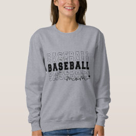 Sudadera Gris, madre de béisbol, personalizada