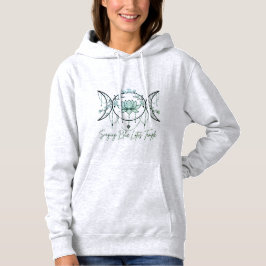 Sudadera gris, Triple Diosa y Verde Lotus 