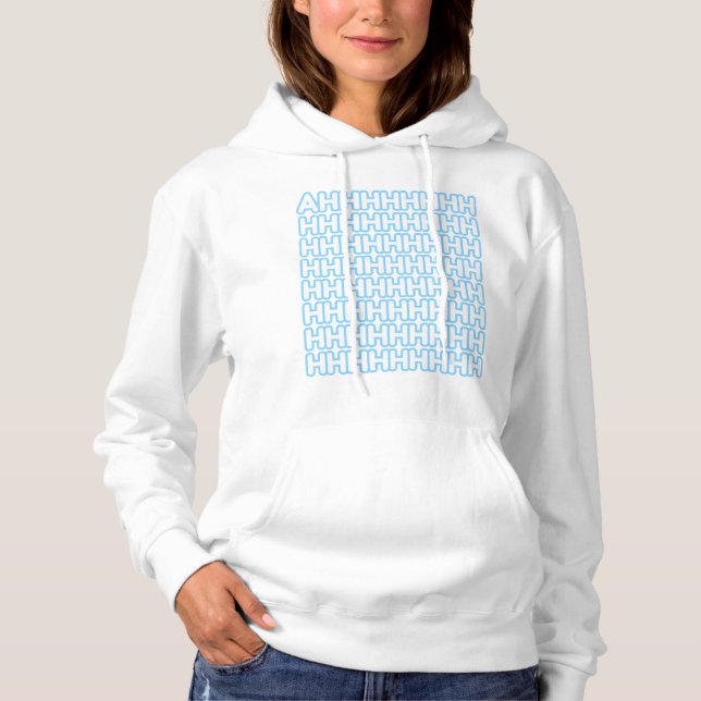 Sudadera Gritando a las mujeres de Pastel Azul (Anverso)