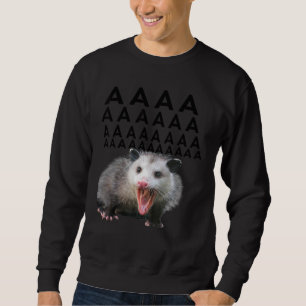 Sudadera Gritando a Possum Aaaa Cute Opossum Dank Meme Men 
