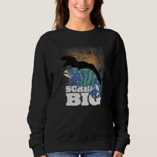 Sudadera Gritar Gran Chameleon Con Sombra De Dinosaurios Pa