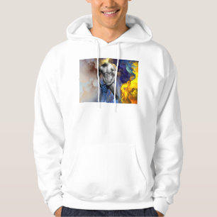 Sudadera Grito de la figura muscular masculina en escala de