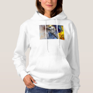 Sudadera Grito de la figura muscular masculina en escala de