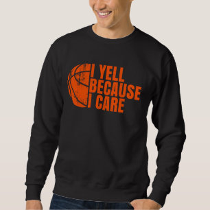 Sudadera Grito porque me importa el baloncesto divertido ba