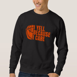 Sudadera Grito porque me importa el baloncesto divertido ba