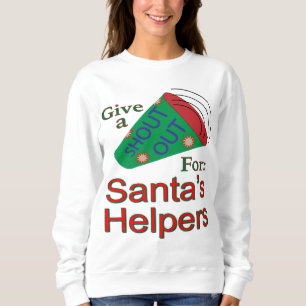 Sudadera Gritos a los ayudantes de Santa Claus