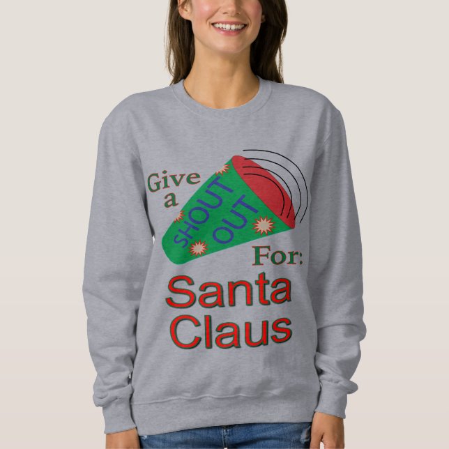 Sudadera Gritos para Santa Claus (Anverso)