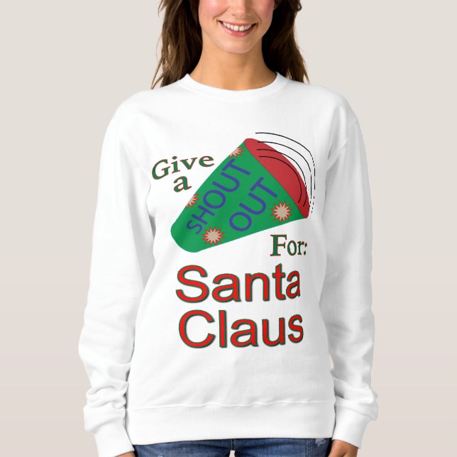 Sudadera Gritos para Santa Claus (Anverso)
