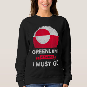 Sudadera Groenlandia dice que debo ir al orgullo de los gro