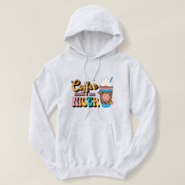 Sudadera Groovy 70s Estampado de Leopardo Café Me Hace Más