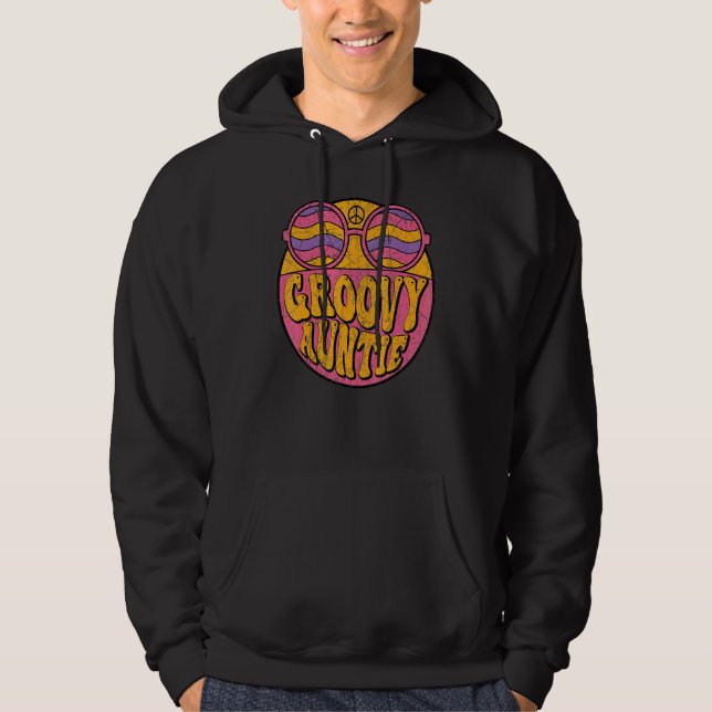 Sudadera Groovy Auntie 70s Aesthetic Nostalgia 1970's Retro (Anverso)