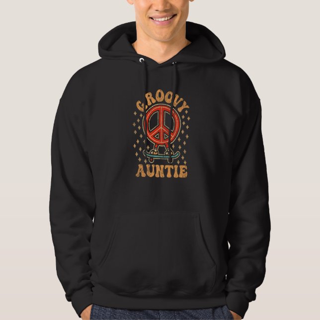 Sudadera Groovy Auntie 70s Aesthetic Nostalgia 1970's Retro (Anverso)