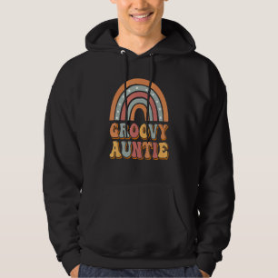 Sudadera Groovy Auntie Retro Estilo Vintage Mujeres Gráfica