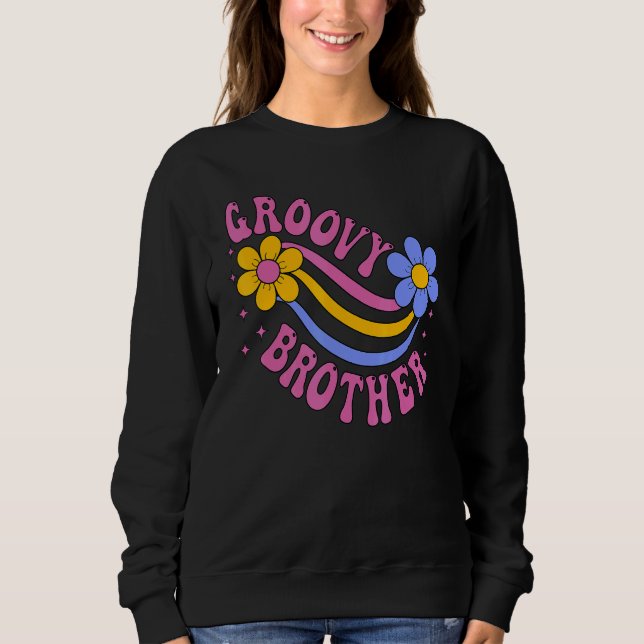 Sudadera Groovy Brother 70s Aesthetic Nostalgia 1970's Retr (Anverso)