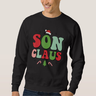 Sudadera Groovy Christmas Son Claus Team Santa Elf Matching