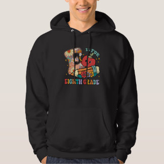 Sudadera Groovy E Is For Eighth Grade Teacher Student Back