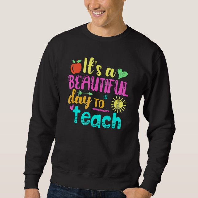 Sudadera Groovy Es Un Hermoso Día Para Enseñar Al Profesor (Anverso)