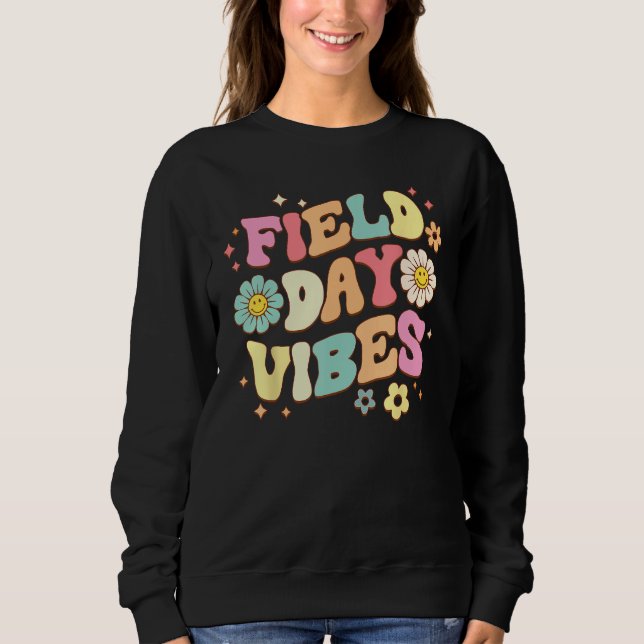 Sudadera Groovy Field Day 2023  Field Day Vibes Teacher Boy (Anverso)