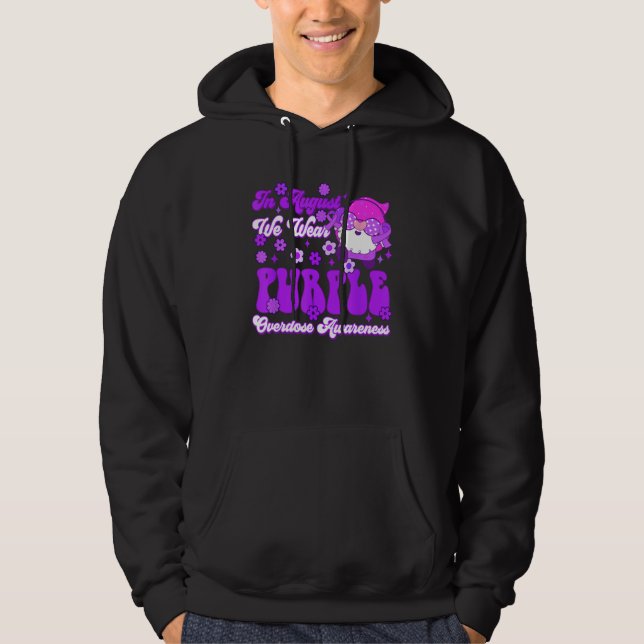 Sudadera Groovy Gnomes In August We Wear Purple Overdose Aw (Anverso)