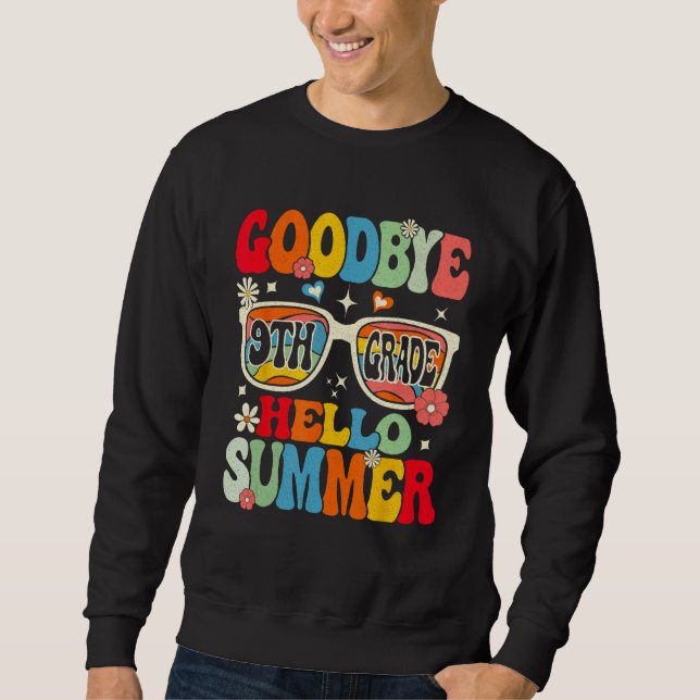 Sudadera Groovy Goodbye 9th Grade Graduation Hello Summer K (Anverso)
