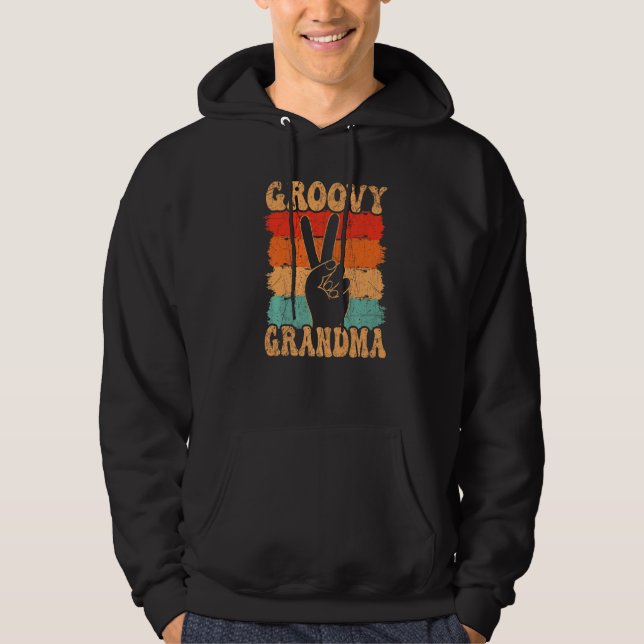 Sudadera Groovy Grandma 70s Aesthetic Nostalgia 1970's Retr (Anverso)