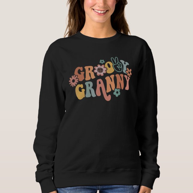 Sudadera Groovy Granny One Thankful Granny Thanksgiving Chr (Anverso)