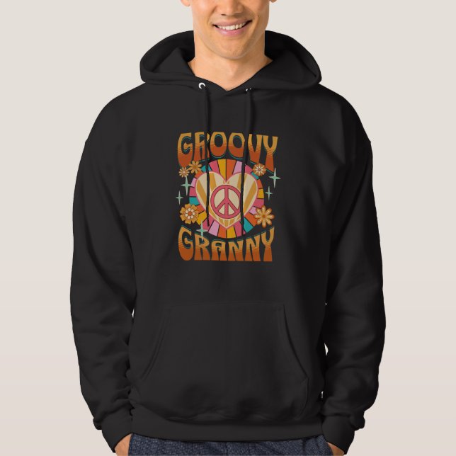 Sudadera Groovy Granny  Retro 60s 70s Hippie Grandma Grandm (Anverso)