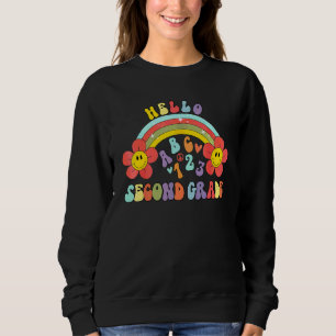 Sudadera Groovy Hola Vibraciones De Segundo Grado Retro Pro
