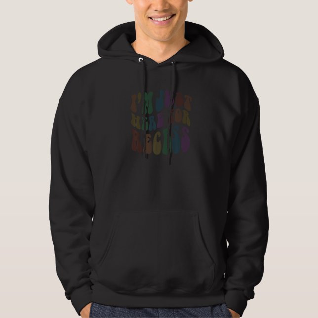 Sudadera Groovy I'm JUST HERE for RECESS Elementary Cafeter (Anverso)