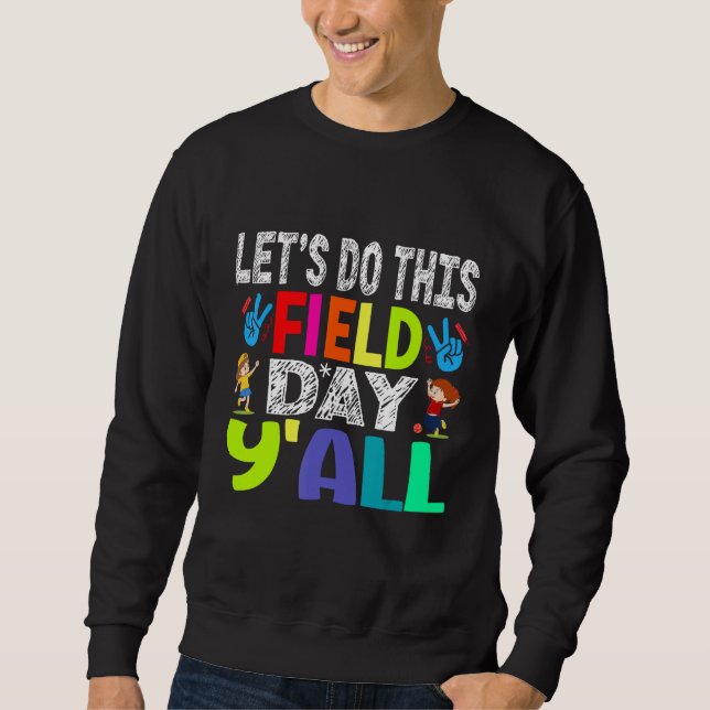 Sudadera Groovy It s Field Day Vibes   For Teacher Kid 2023 (Anverso)
