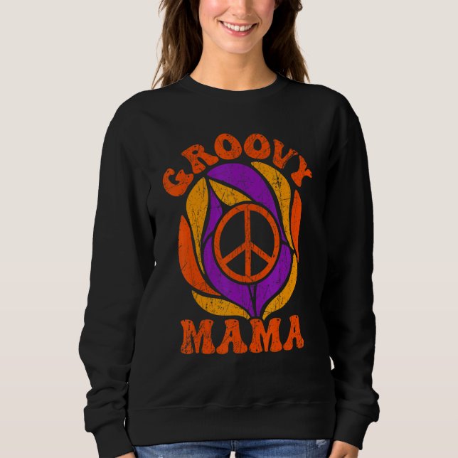 Sudadera Groovy Mama 70s Aesthetic Nostalgia 1970's Retro M (Anverso)