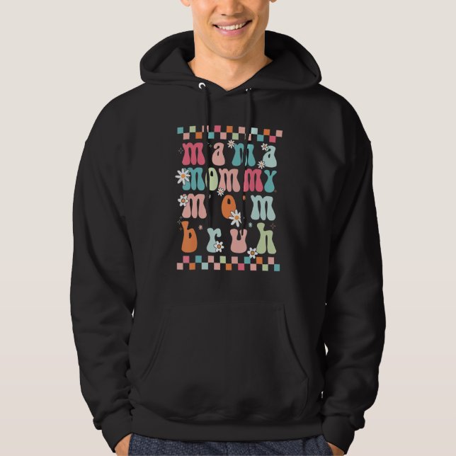 Sudadera Groovy Mama Mommy Mom Bruh Grandma  Mother s Day W (Anverso)