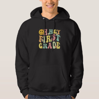 Sudadera Groovy Oh Hey 1st First Grade Back To School For T