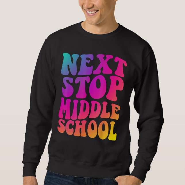Sudadera Groovy Próxima Parada Escuela Primaria Escuela Sec (Anverso)
