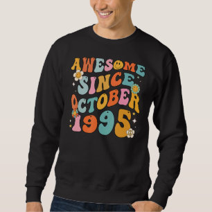 Sudadera Groovy Retro Sorprendente desde 1995 27 años de ed