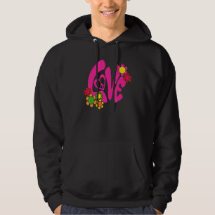 Sudadera Groovy Signo de Paz Amor 60s 70s Ropa Retro Hippie