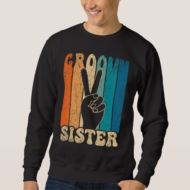 Sudadera Groovy Sister 70s Aesthetic Nostalgia 1970's Retro (Anverso)