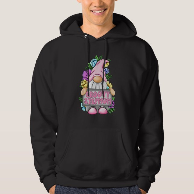 Sudadera Groovy Stepmom Gnome Happy Mothers Day For Mom Gno (Anverso)