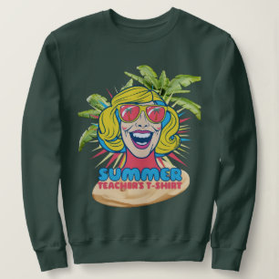 Sudadera Groovy Summer Vibes Smiley Tee para profesores