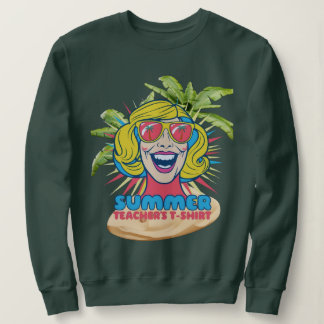 Sudadera Groovy Summer Vibes Smiley Tee para profesores