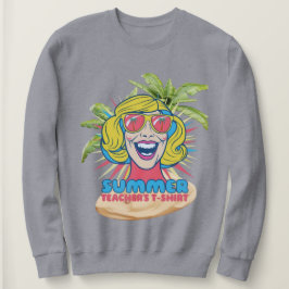 Sudadera Groovy Summer Vibes Smiley Tee para profesores