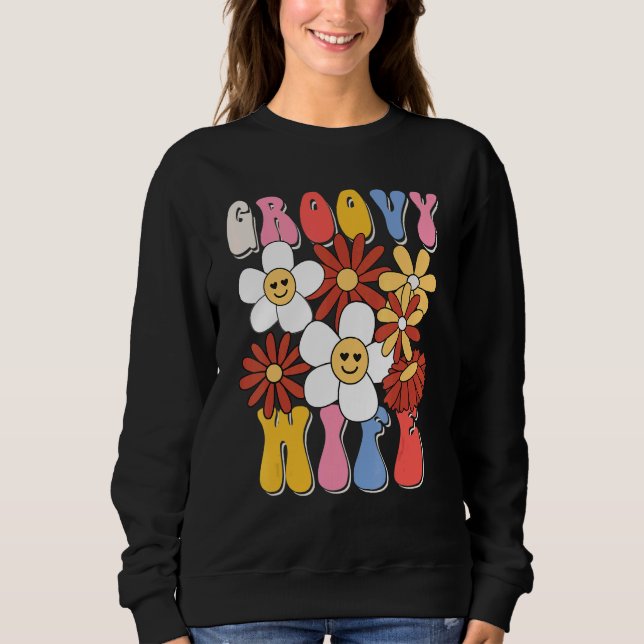 Sudadera Groovy Wife Mothers Day Retro 60s 70s 80s Family M (Anverso)