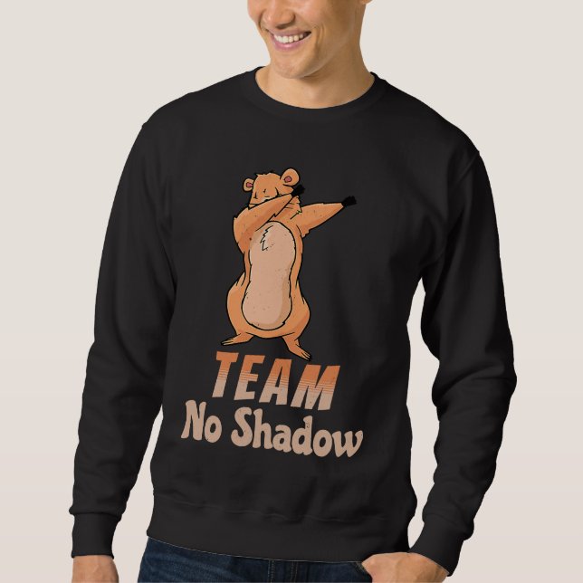 Sudadera Groundhog Day Team No Shadow Dabbing Kids Men Retr (Anverso)