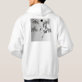 Sudadera Grulla Japonesa y Bambú con Tinta Lavada - Zen Sum