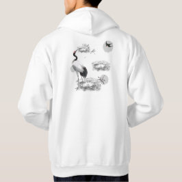 Sudadera Grulla Japonesa y Estanque Zen - Arte de Tinta Sum