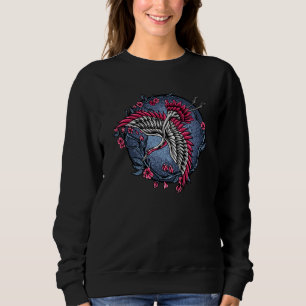 Sudadera Grullas Japonesas Voladoras Diseño Único y Colorid